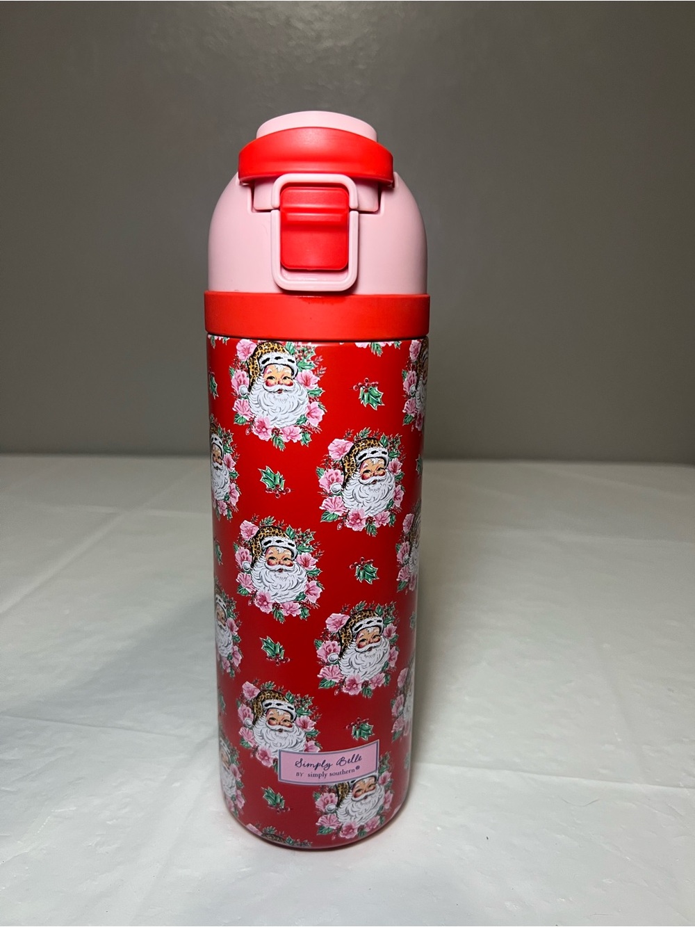 Simply Belle by Simply Southern Christmas Vintage Santa 24oz Tumbler